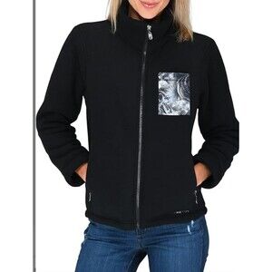 Fleece Jacket insulated winter black Arctix Birch Printed Pocket size small NWT